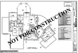 Custom Home Plan - Basement Floor Plan Sheet