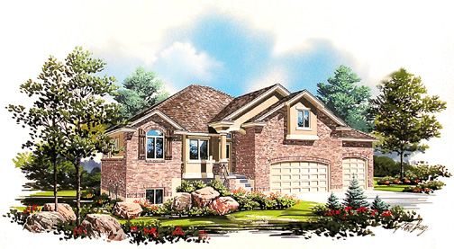 Home plan in 2005 NWHBA Parade of Homes