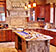 Mountain style home kitchen with custom cabinetry