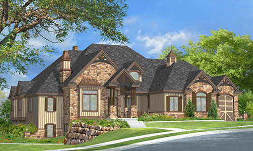 Two Story Home Plan Design