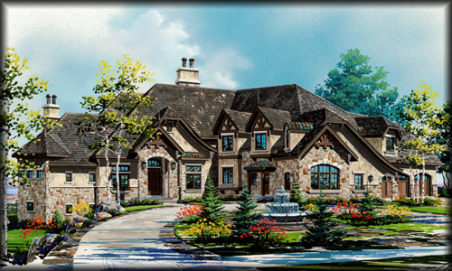 Luxury two story home designs